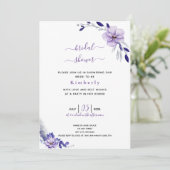 Invitation Violet Lavande & Floral Bridal Show (Debout devant)