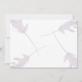 Invitation Violet Lavande & Peach Photo Enregistrer La Date (Dos)