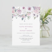 Invitation Violet | Mariage floral (Debout devant)