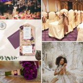 Invitation Violet Meadows Floral Moderne d'Automne