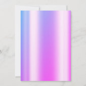 Invitation Violet moderne Neon Sweet 16 (Dos)