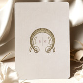 Invitation Violet noir Calla Lily Mariage Art Nouveau Mucha