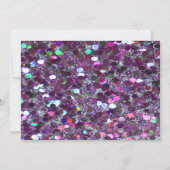 Invitation Violet Parties scintillant Glam Tu Seras Ma Servan (Dos)