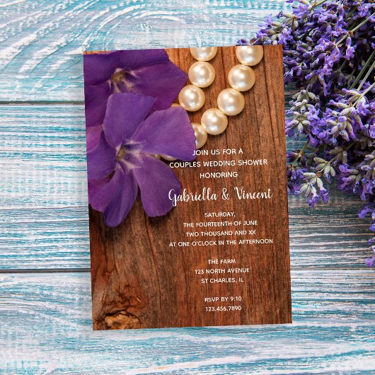Invitation Violet Périwinkle Grange Bois Couples Wedding show