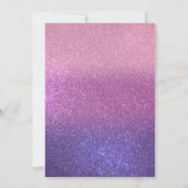 Invitation Violet Pink Triple Glitter ombre (Dos)