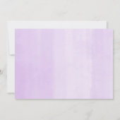 Invitation Violet Quinceanera lavande florale lilas photo (Dos)