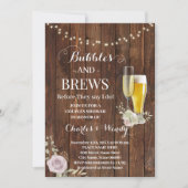 Invitation Violet Rose Bubble & Brews Couples Douche (Devant)