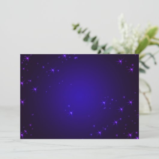 Invitation Violet Stars (Debout devant)