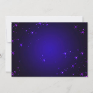 Invitation Violet Stars