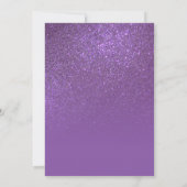 Invitation Violet violet Parties scintillant mousseuse Ombre (Dos)