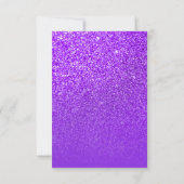 Invitation Violet violet Parties scintillant Ombre Enregistre (Dos)