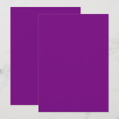 Invitation violette (Devant / Derrière)