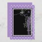 Invitation violette et noire (Devant / Derrière)