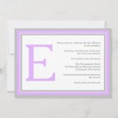invitation violette grise (Devant)