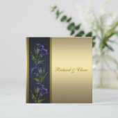 Invitation Violettes de Gentiane Violettes Cristal pour 50e A (Debout devant)