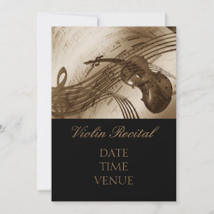 Invitation Violin Considérant élégance et performance