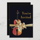 Invitation Violon (Devant / Derrière)