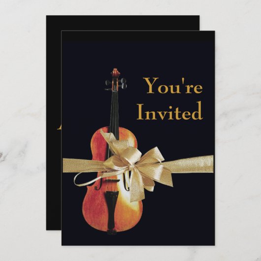 Invitation Violon (Devant / Derrière)