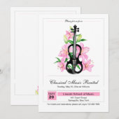 Invitation Violon Classique (Devant / Derrière)