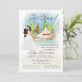 Invitation Violon De Piano De Fête des mariées Élégant Elle A (Debout devant)