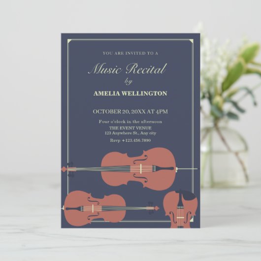 Invitation violoncelle classique violoncelle foncé récital cl (Debout devant)