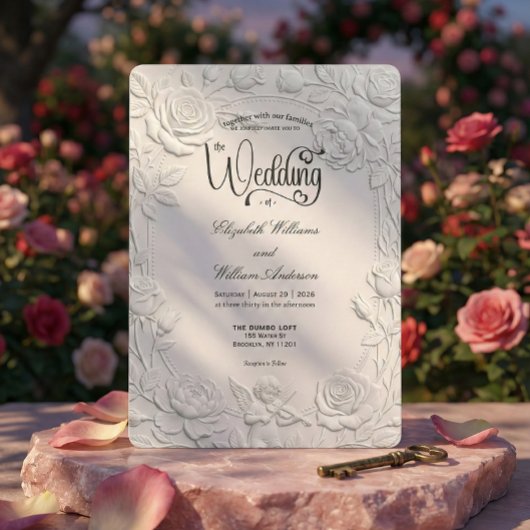 Invitation Violoniste Cupidon de l'ère Régence Romantique Mar