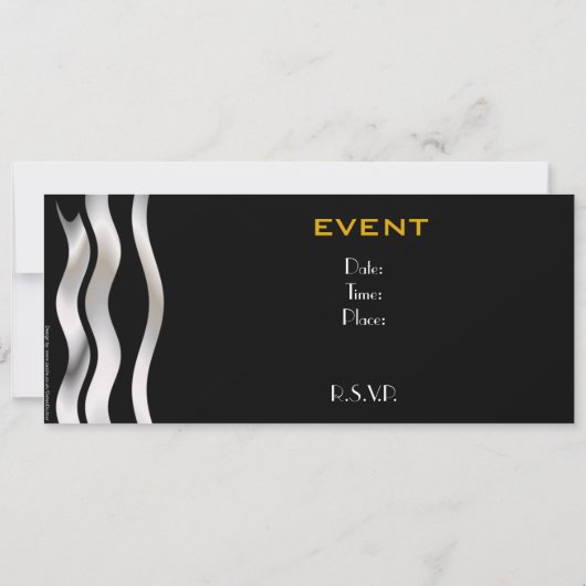 Invitation VIP Black and Gold (Dos)