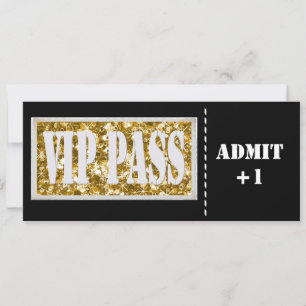 Invitation VIP Black and Gold