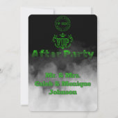 Invitation VIP confidentiel après la fête de mariage (Dos)