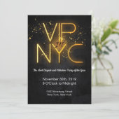 Invitation VIP dans l'invitation de partie de NYC (Debout devant)