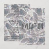 Invitation Vip du Club Party Diamond Grey Invitati (Devant / Derrière)