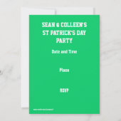 Invitation "VIP PASS" de Glitz Green (Dos)