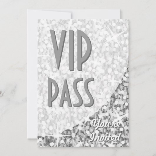 Invitation "VIP Pass" de la courbe "Silver" de Gli (Devant)