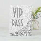 Invitation "VIP Pass" de la courbe "Silver" de Gli (Debout devant)