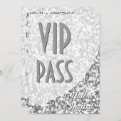 Invitation "VIP Pass" de la courbe "Silver" de Gli (Devant / Derrière)