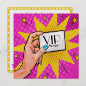 Invitation VIP Rev 1 Pop Art (Devant / Derrière)