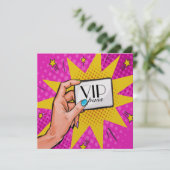 Invitation VIP Rev 1 Pop Art (Debout devant)