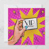 Invitation VIP Rev 1 Pop Art (Devant)