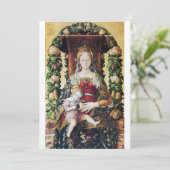 Invitation VIRGIN AVEC ENFANT Champagne Blanc Papier métalliq (Debout devant)