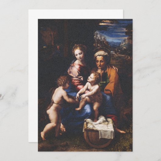 Invitation Virgin Mary and Child with John the Baptist (Devant / Derrière)