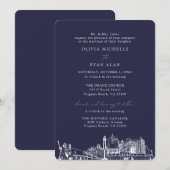 Invitation Virginia Beach Church Mariage Deux emplacements Ma (Devant / Derrière)