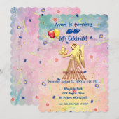 Invitation Virgo (23 août - 22 septembre) Anniversaire (Devant / Derrière)