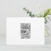 Invitation Virgo Zodiac Mot Cloud Inspiration (Debout devant)