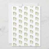 Invitation VIRGO Zodiaque Astrologie Été Automne Enterrement  (Dos)