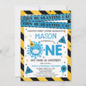 Invitation Virtual 1er Anniversaire Quarantaine 1er Anniversa (Devant)