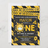 Invitation Virtual 1er Anniversaire Quarantaine 1er Anniversa (Devant)