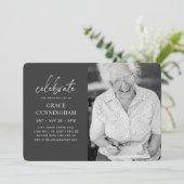 Invitation Virtual Celebrate the Extraordinaire Life Modern P (Debout devant)