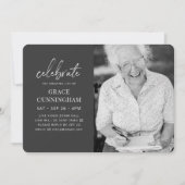 Invitation Virtual Celebrate the Extraordinaire Life Modern P (Devant)