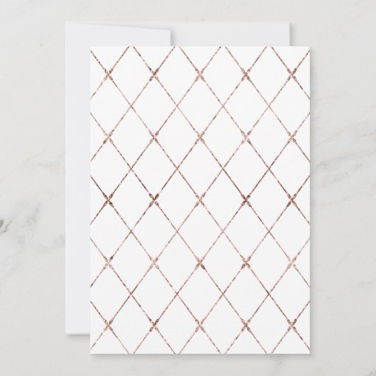 Invitation Virtual Gold Eucalyptus Greenery Mariage géométriq (Dos)