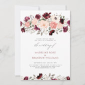 Invitation Virtual Rustic Burgundy Blush FlorMariage (Devant)